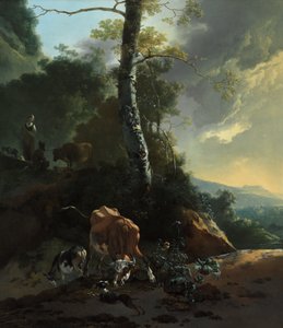 Paysage avec un Bœuf Enragé